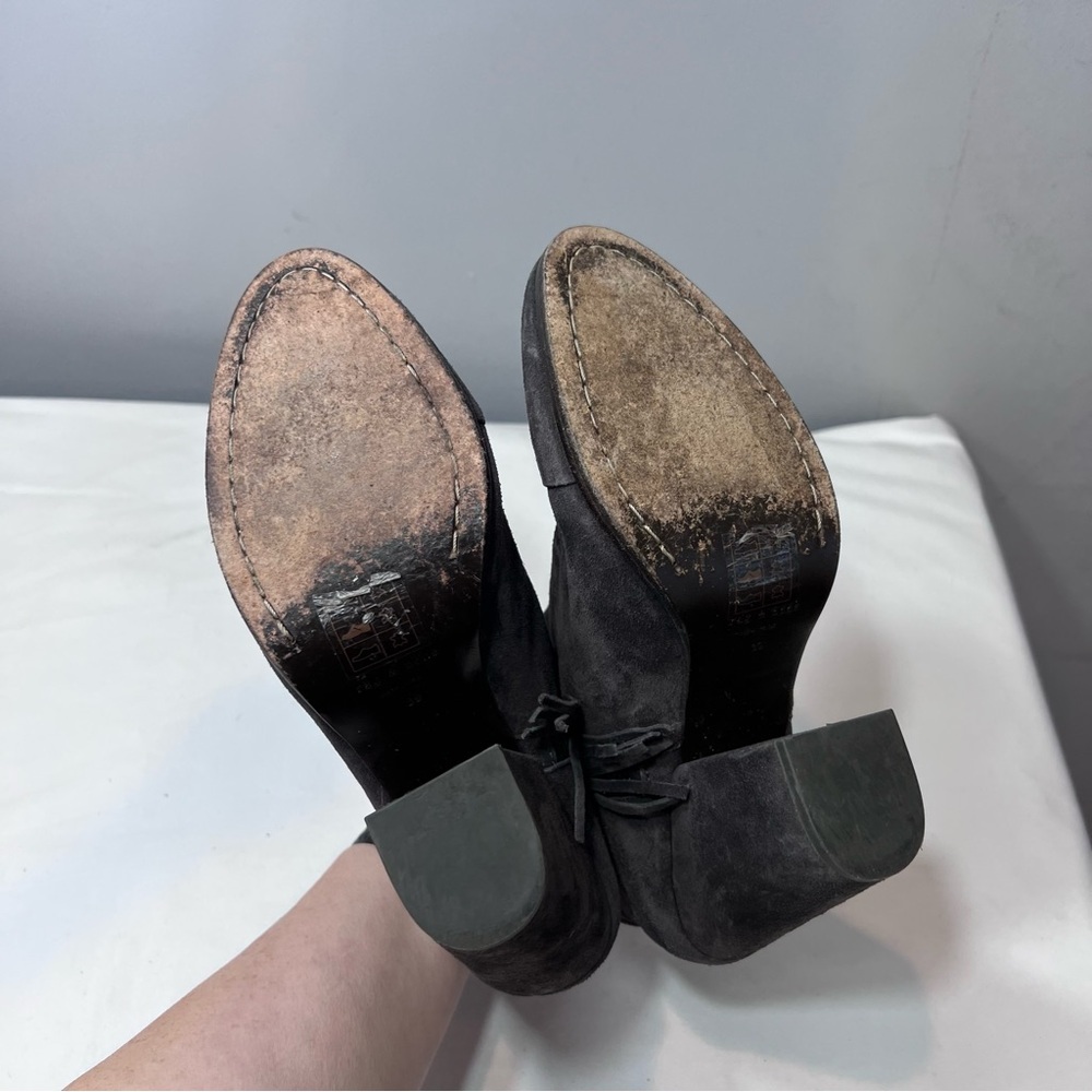 Rag & Bone Margot gray suede tassel ankle boots size 39 - Picture 8 of 8
